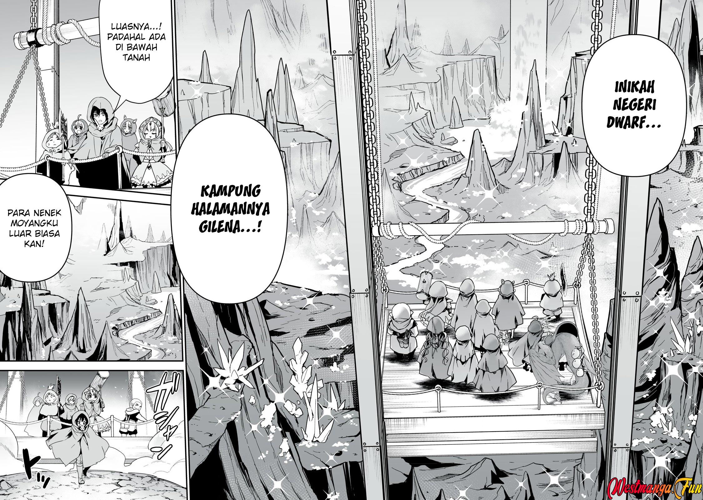 Tensei Kizoku no Bannou Kaitaku Kara ~”Kakudai & Shukushou” Sukiru o Tsukatte Itara Saikyou Ryouchi ni Narimashita~ Chapter 39 bahasa Indonesia Gambar 21