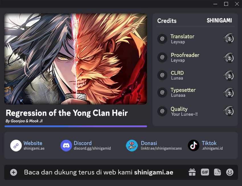 Baca Komik Regression Of The Yong Clan Heir Chapter 9 bahasa Indonesia Gambar 1