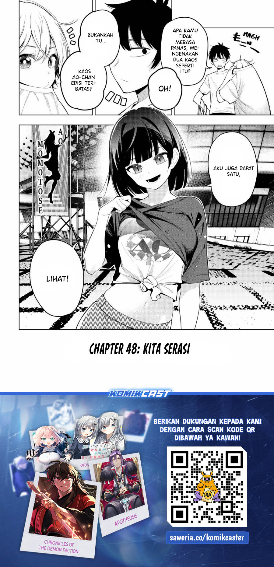 Mayonaka Heart Tune Chapter 48 Gambar 21