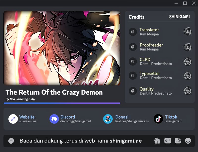 Baca Komik Return of the Mad Demon Chapter 139 Gambar 1