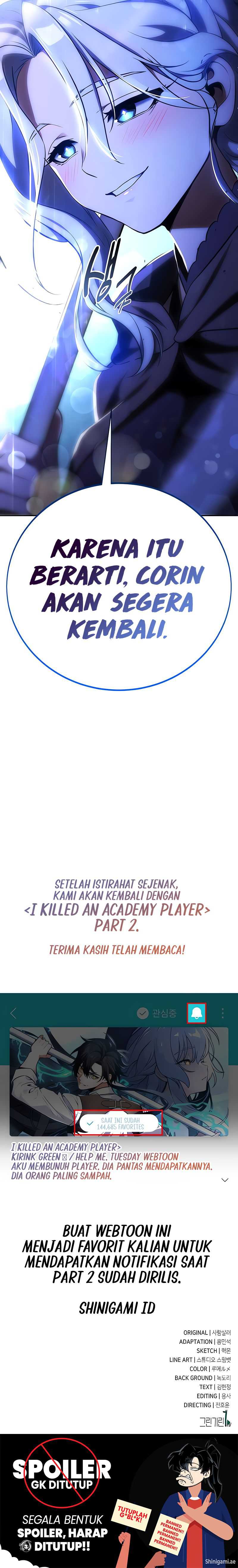 I Killed An Academy Player Chapter 69 bahasa Indonesia Gambar 26