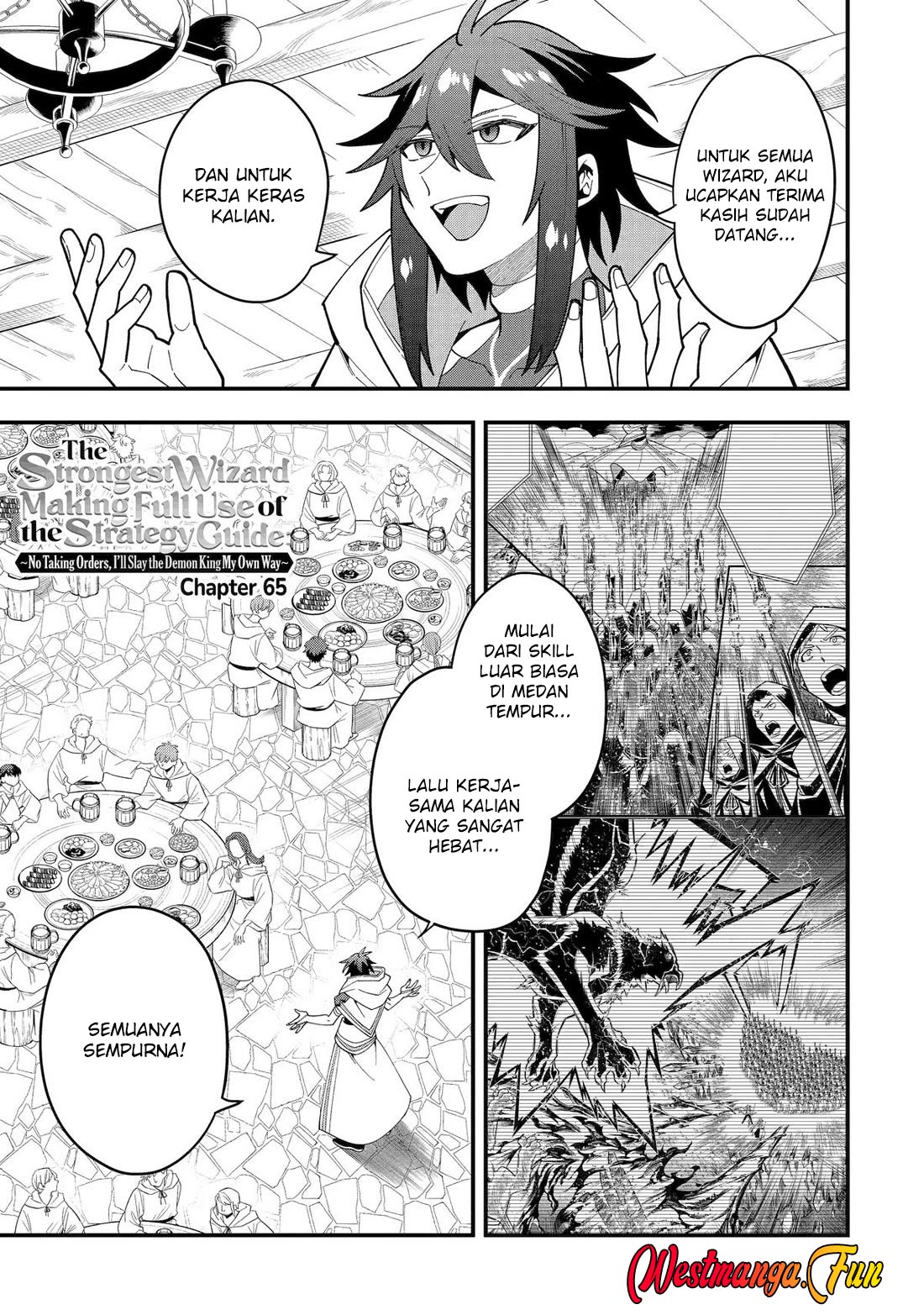 Baca Manga Kouryakuhon o Kushi Suru Saikyou no Mahoutsukai ~”meirei sa sero” to wa Iwa Senai Oreryuu Mao Tobatsu Saizen Ruuto ~ Chapter 65 Gambar 2