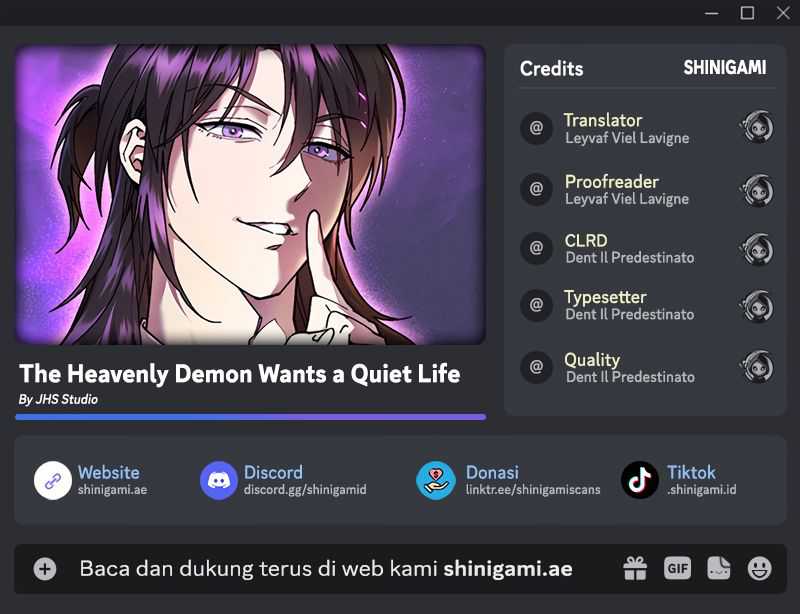 Baca Komik The Heavenly Demon Wants A Quiet Life Chapter 12 Gambar 1