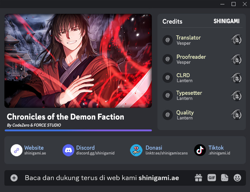 Baca Komik Chronicles of the Demon Faction Chapter 105 Gambar 1