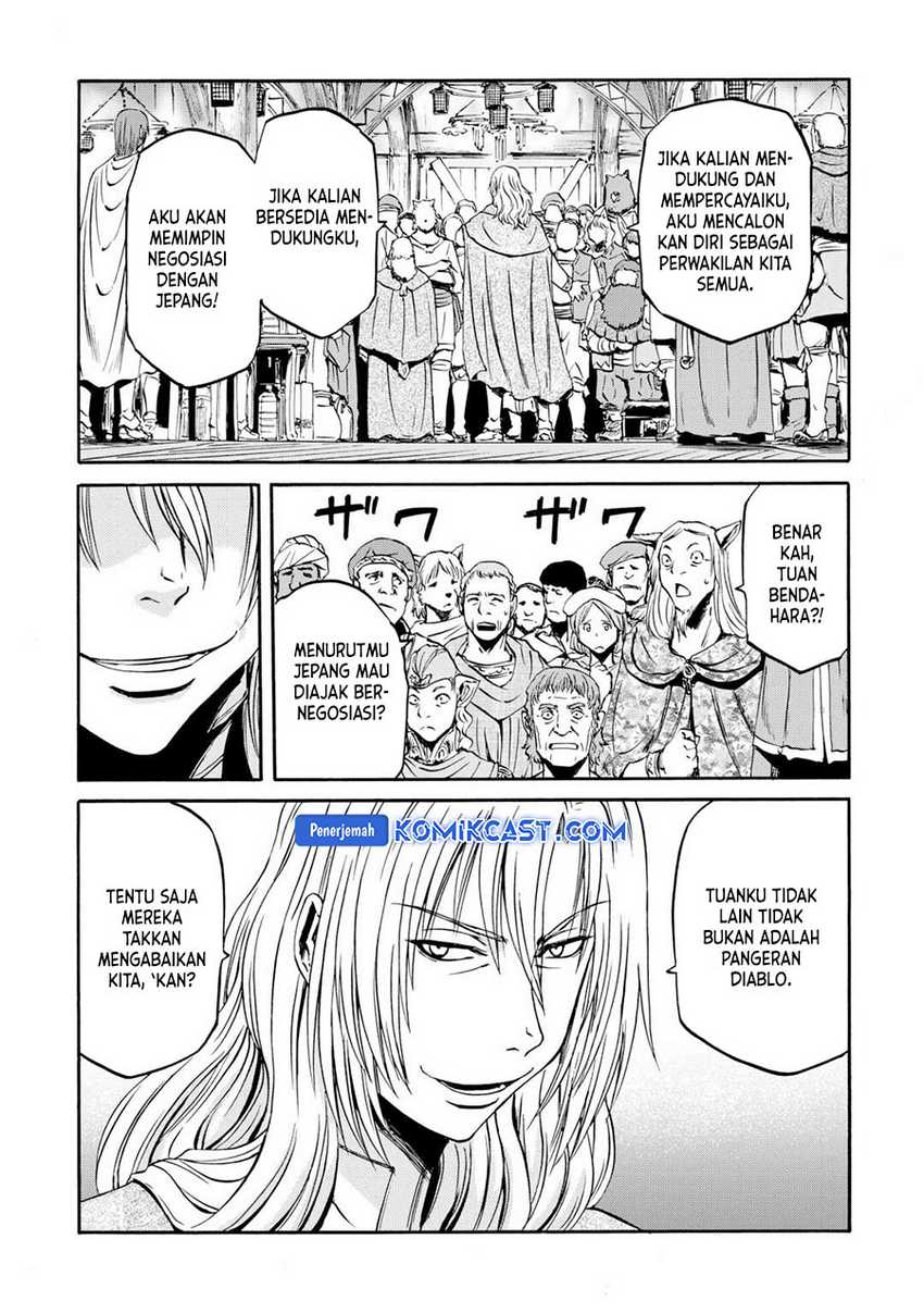 Gate – Jietai Kare no Chi nite Kaku Tatakeri Chapter 139 Gambar 8