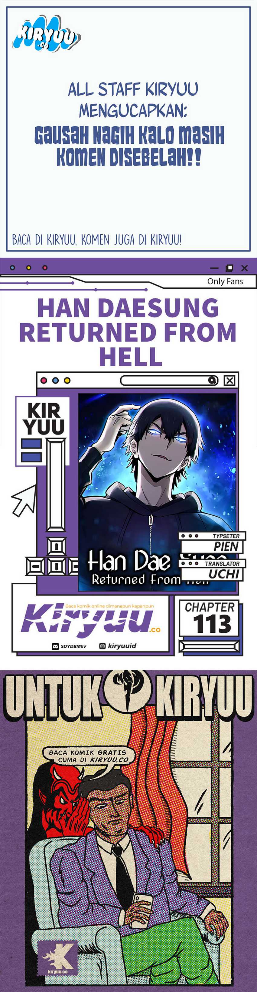 Baca Komik Han Dae Sung Returned From Hell Chapter 113 Gambar 1