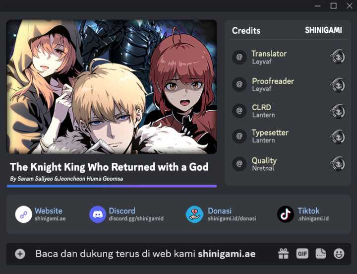 Baca Komik The Knight King Who Returned with a God Chapter 100 Gambar 1