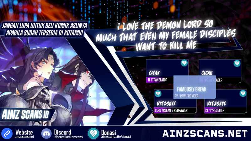 Baca Komik I Love the Demon Lord So Much That Even My Female Disciples Want to Kill Me Chapter 55 Gambar 1