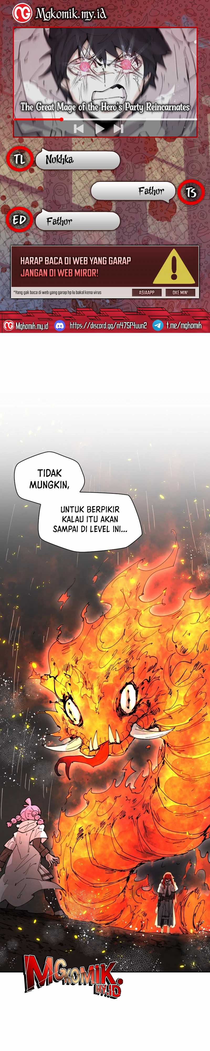 Baca Komik The Rebirth of the Hero’s Party’s Archmage Chapter 54 Gambar 1