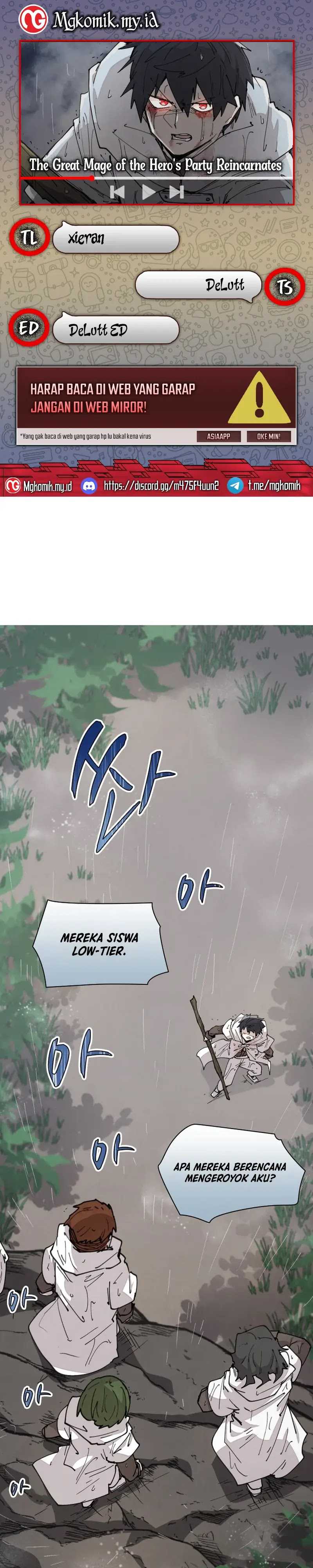 Baca Komik The Rebirth of the Hero’s Party’s Archmage Chapter 56 Gambar 1