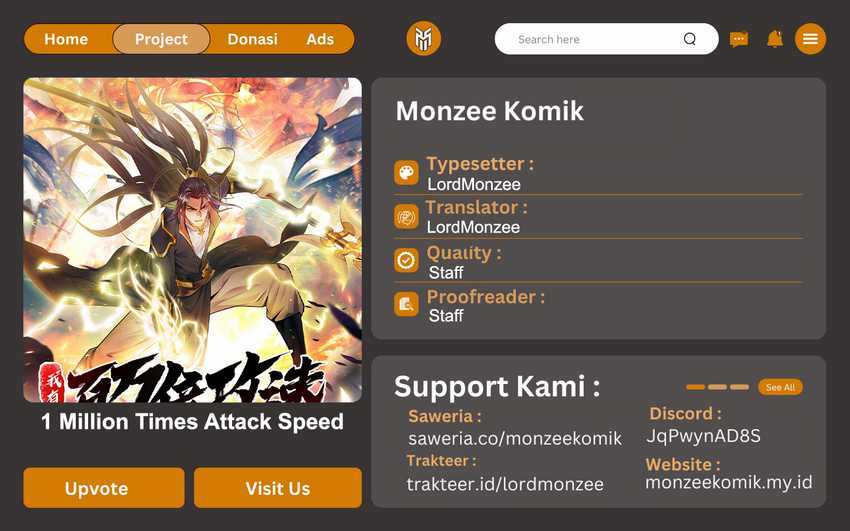 Baca Komik 1 Million Times Attack Speed Chapter 101 Gambar 1
