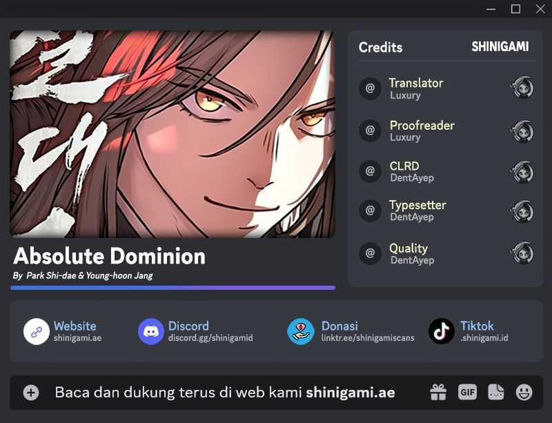 Baca Komik Absolute Dominion Chapter 1 Gambar 1