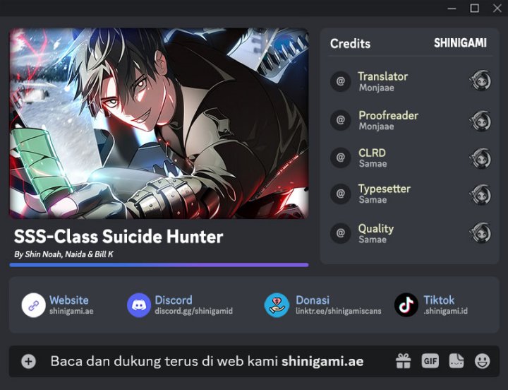 Baca Komik SSS-Class Suicide Hunter Chapter 121 Gambar 1