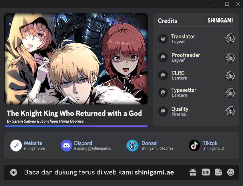 Baca Komik The Knight King Who Returned with a God Chapter 103 Gambar 1
