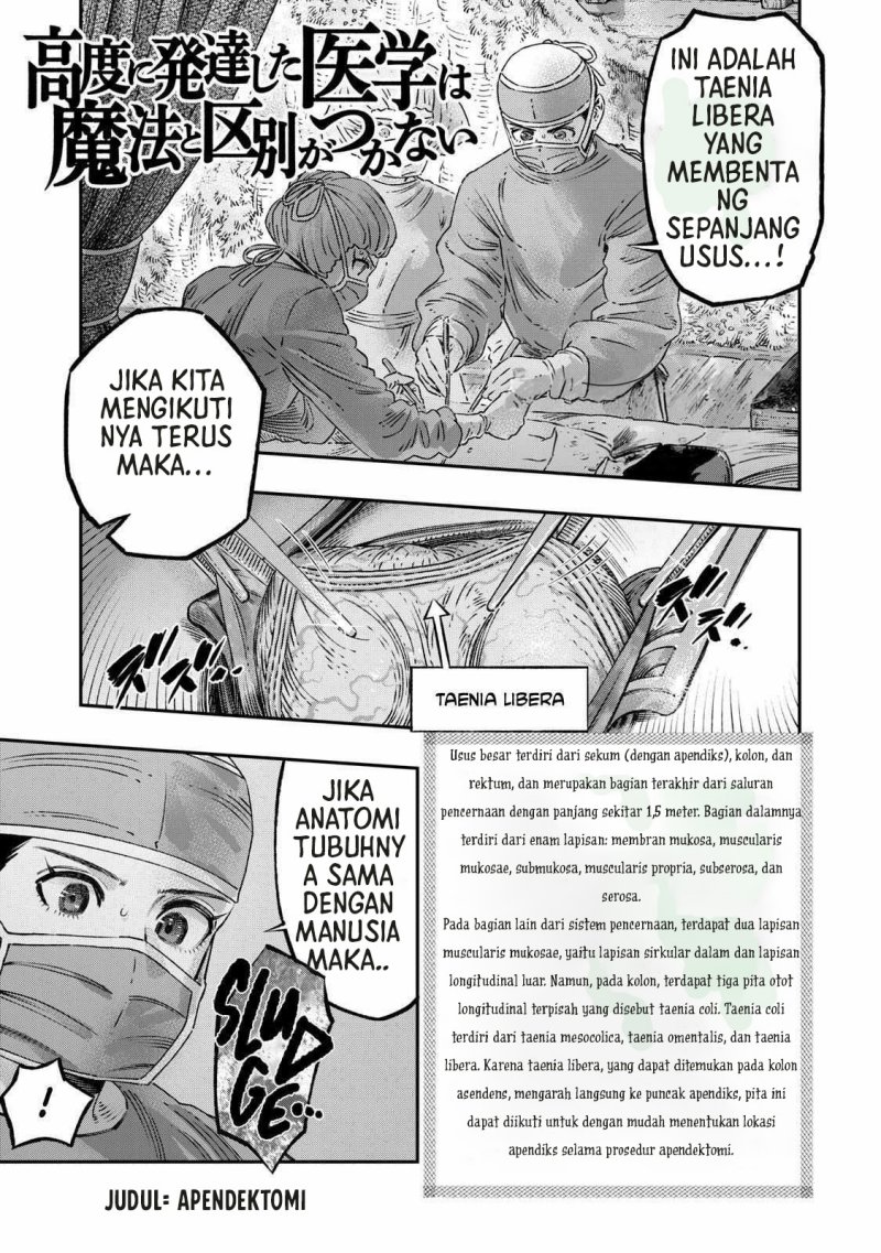 Baca Komik Koudou ni Hattatsu Shita Igaku wa Mahou to Kubetsu ga Tsukanai Chapter 18 Gambar 1