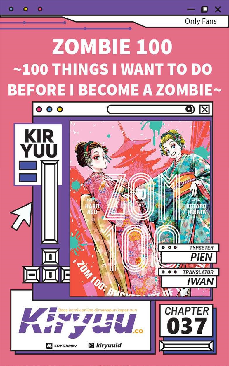 Baca Komik Zombie 100 ~Zombie ni Naru Made ni Shitai 100 no Koto~ Chapter 37 Gambar 1