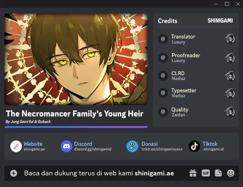 Baca Komik The Necromancer Family’s Young Heir Chapter 18 Gambar 1