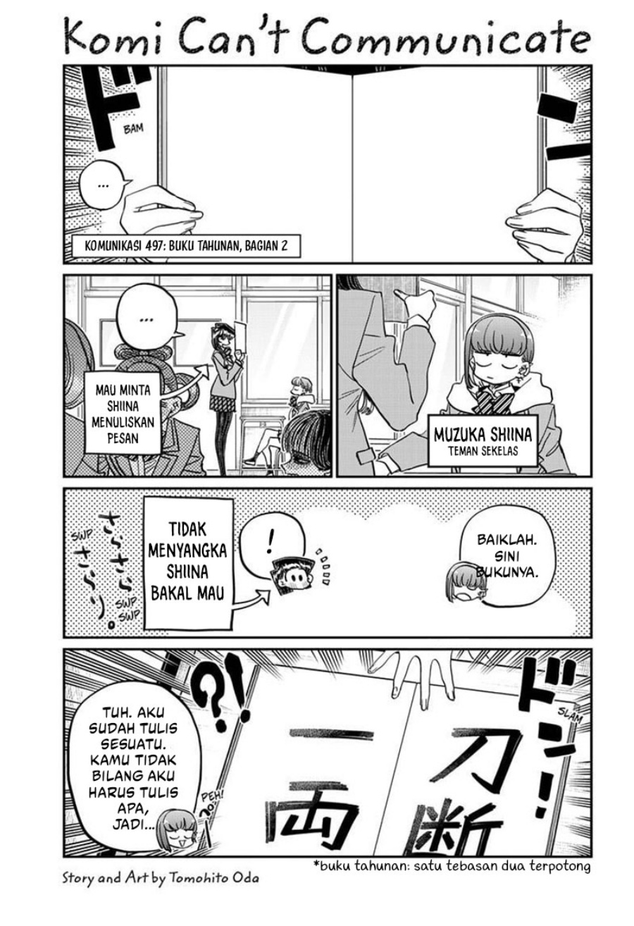 Baca Manga Komi-san wa Komyushou Desu Chapter 497 Gambar 2