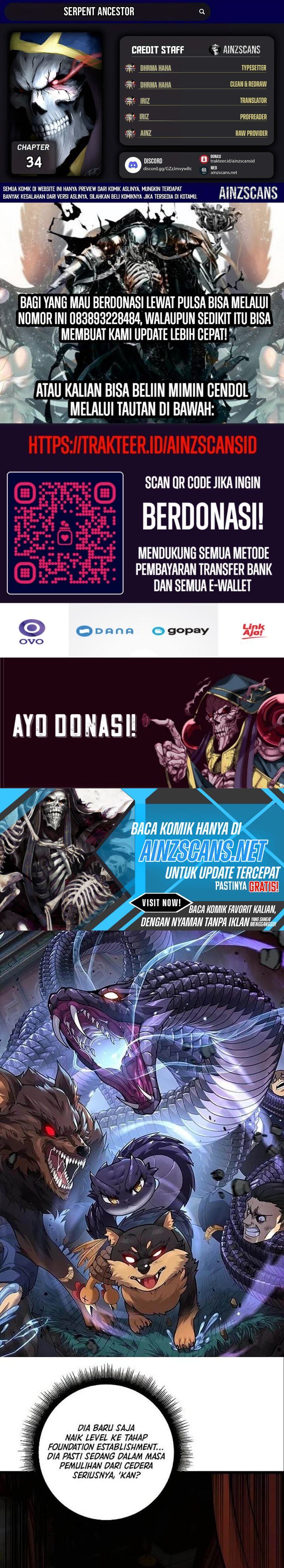 Baca Komik Snake Immortal: The Tale of a Snake’s Cultivation to Immortality Chapter 34 Gambar 1