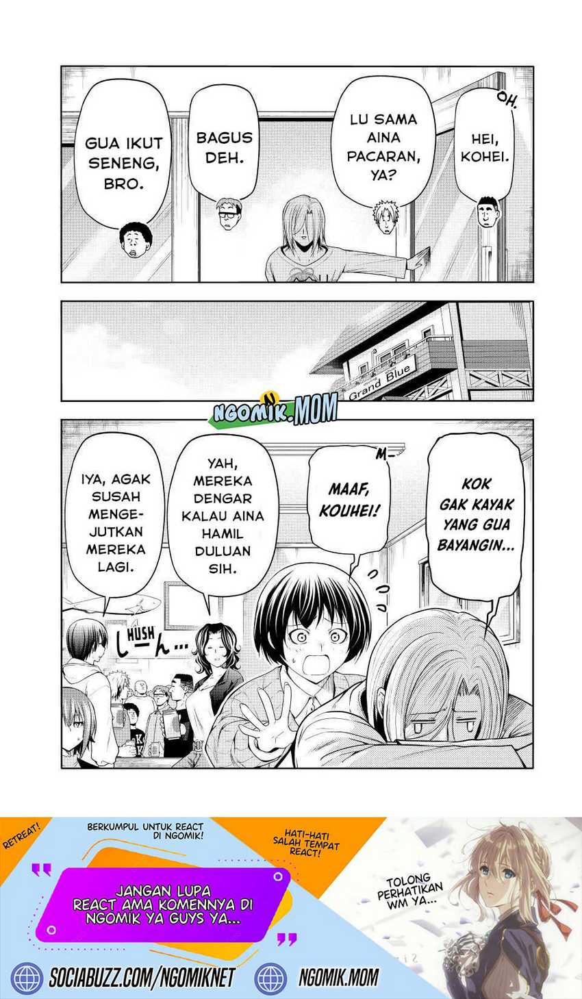 Grand Blue Chapter 100 Gambar 36