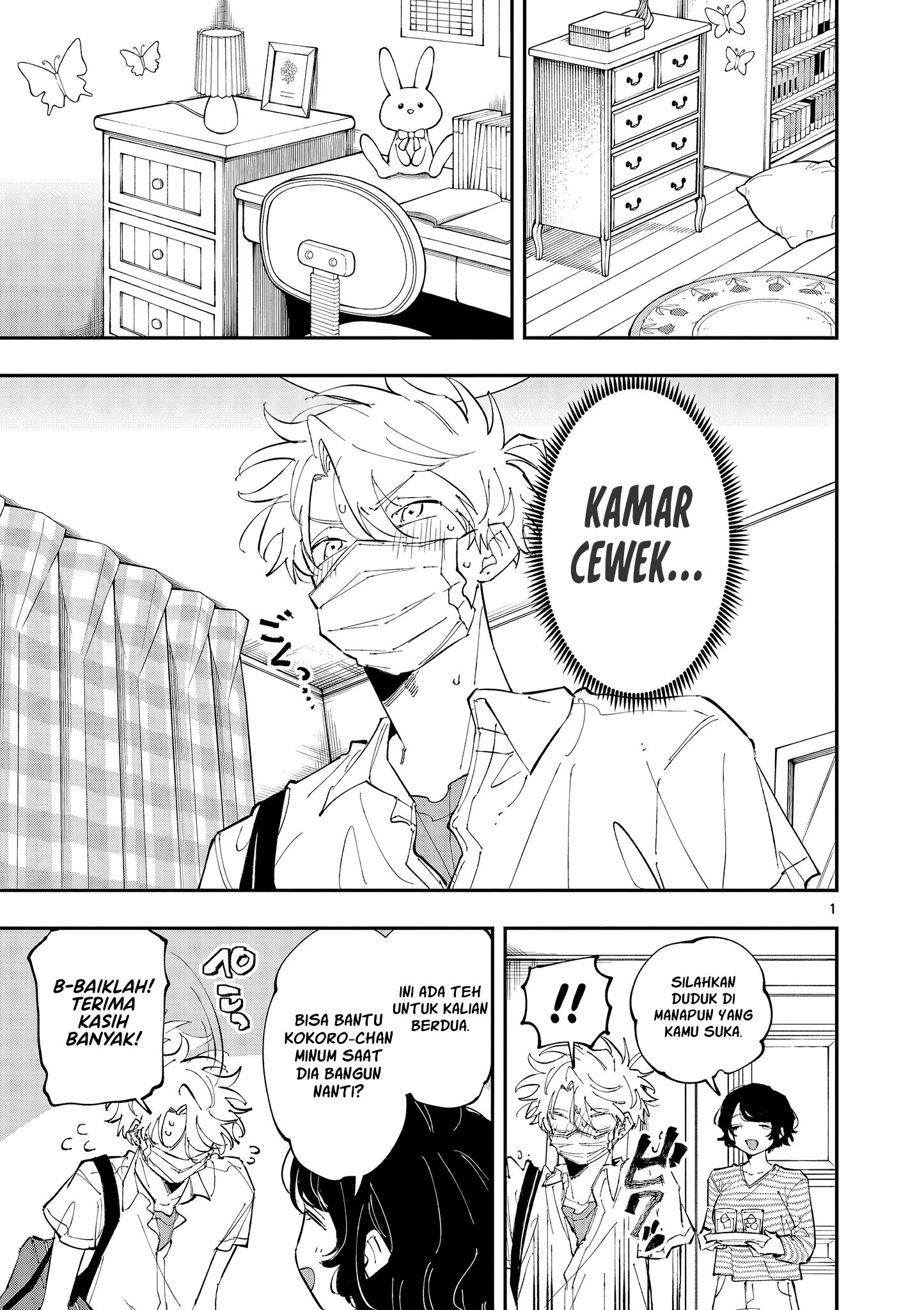 Baca Komik Tonari no Seki no Yatsu ga Souiu Me de Mitekuru Chapter 49 Gambar 1