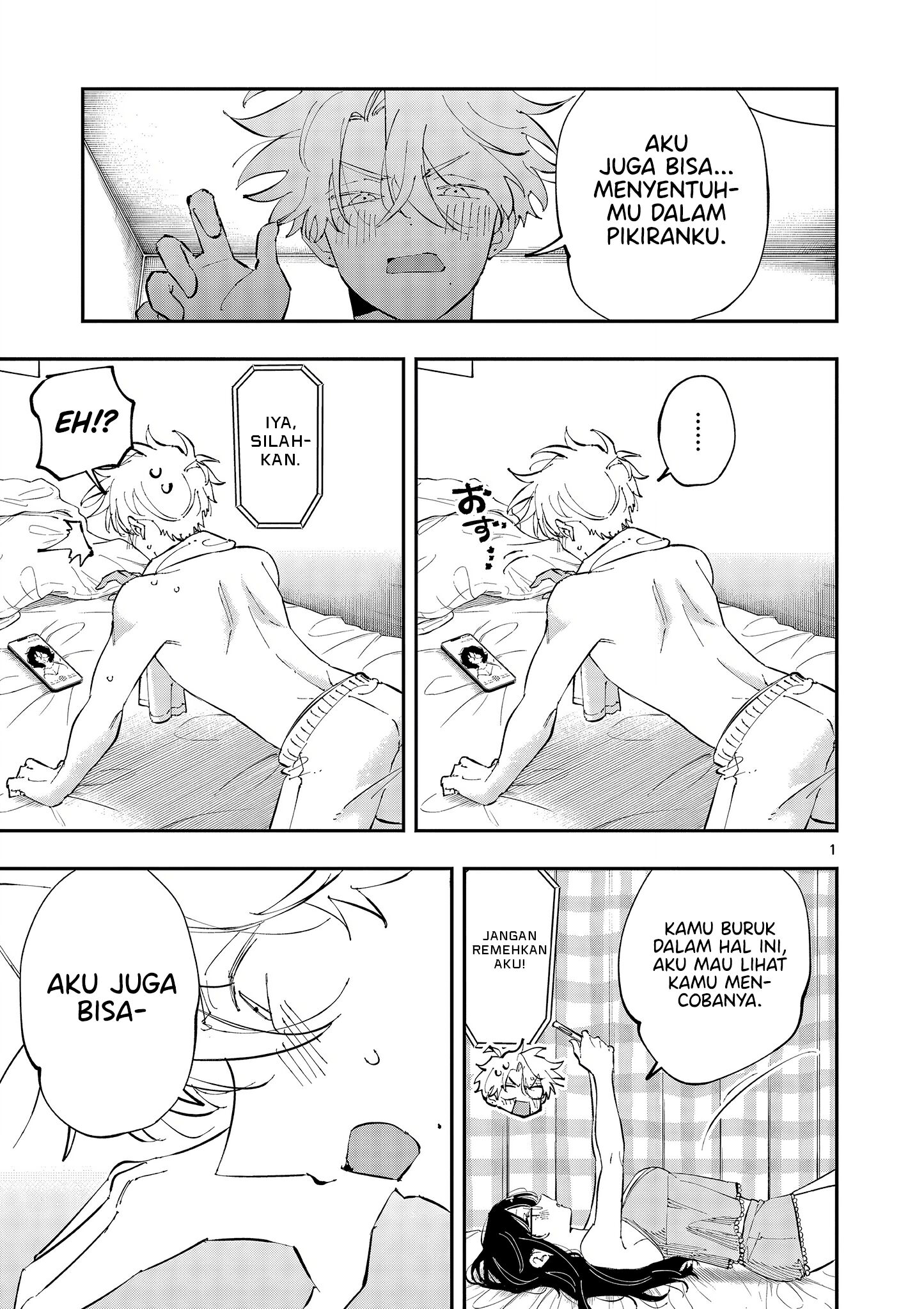 Baca Komik Tonari no Seki no Yatsu ga Souiu Me de Mitekuru Chapter 45 Gambar 1