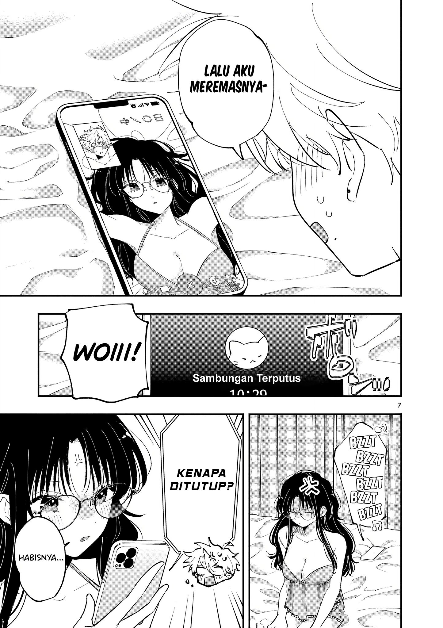 Tonari no Seki no Yatsu ga Souiu Me de Mitekuru Chapter 45 Gambar 7