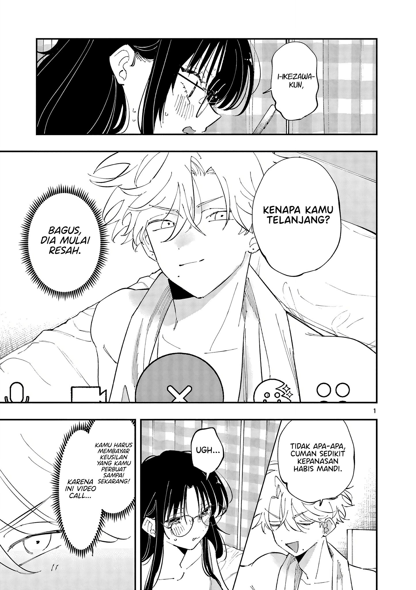 Baca Komik Tonari no Seki no Yatsu ga Souiu Me de Mitekuru Chapter 44 Gambar 1