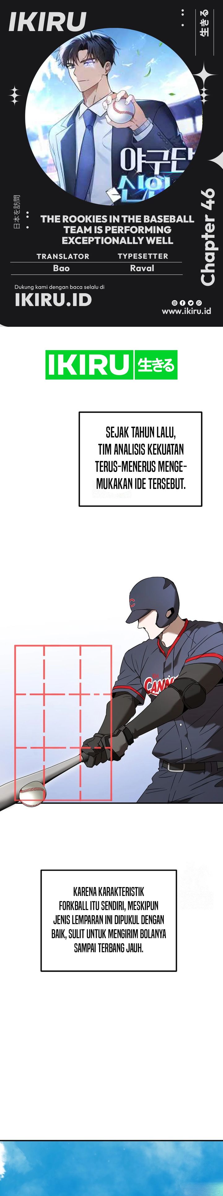 Baca Komik The Rookie In The Baseball Team Is Performing Exceptionally Well Chapter 46 Gambar 1