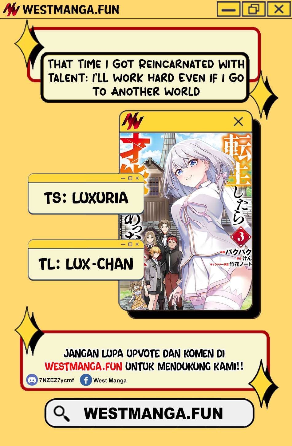 Baca Manga That Time I Got Reincarnated With Talent ~I’ll Work Hard Even if I Go to Another World Chapter 14 Gambar 2