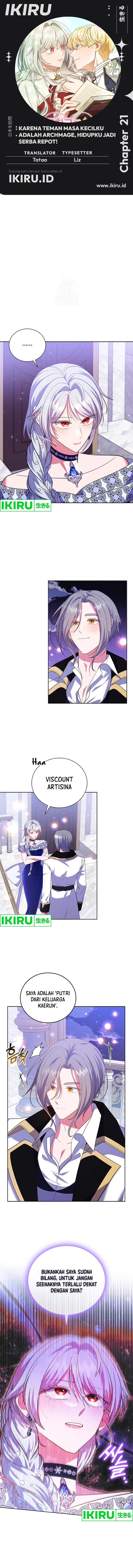 Baca Komik It’s Annoying Because My Childhood Friend Is an Archmage Chapter 21 Gambar 1