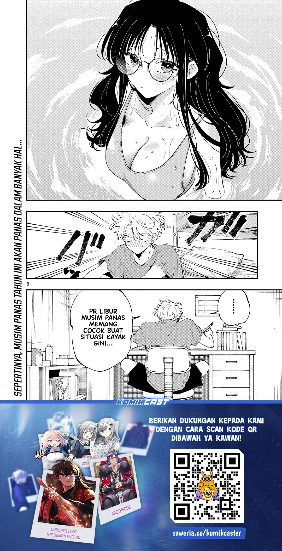 Tonari no Seki no Yatsu ga Souiu Me de Mitekuru Chapter 52 Gambar 9