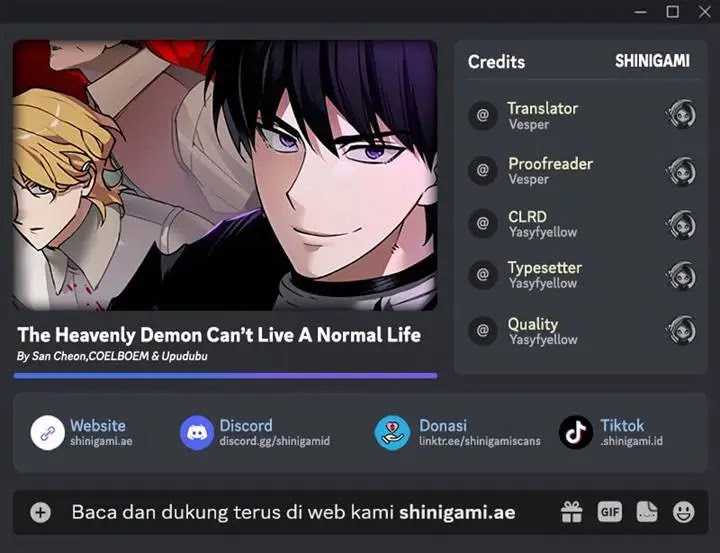 Baca Komik The Heavenly Demon Can’t Live a Normal Life Chapter 155 Gambar 1