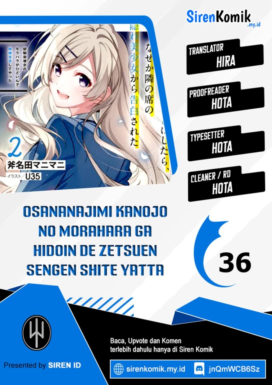 Baca Komik Osananajimi Kanojo no Morahara ga Hidoin de Zetsuen Sengen shite Yatta Chapter 36 Gambar 1