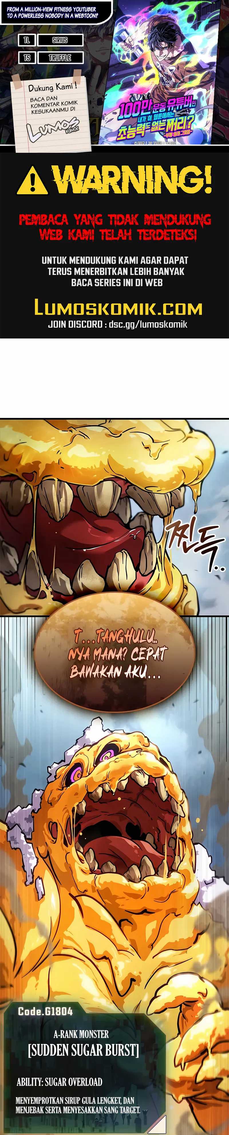Baca Komik A Million-Sub Gym Influencer Becomes a Webtoon Loser? Chapter 4 Gambar 1