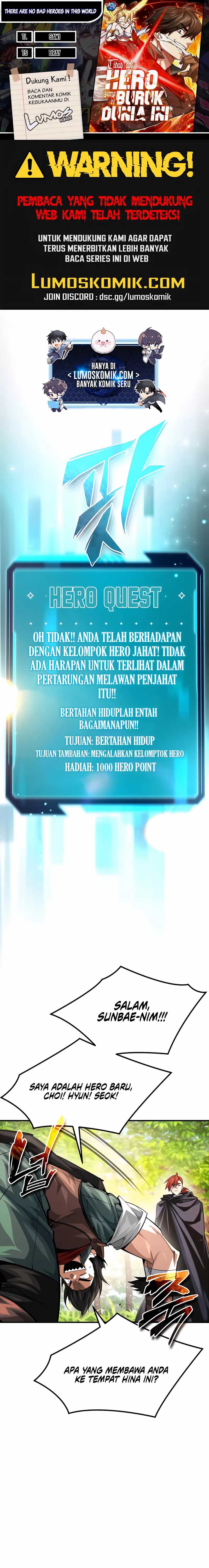 Baca Komik There Are No Bad Heroes In This World Chapter 33 Gambar 1