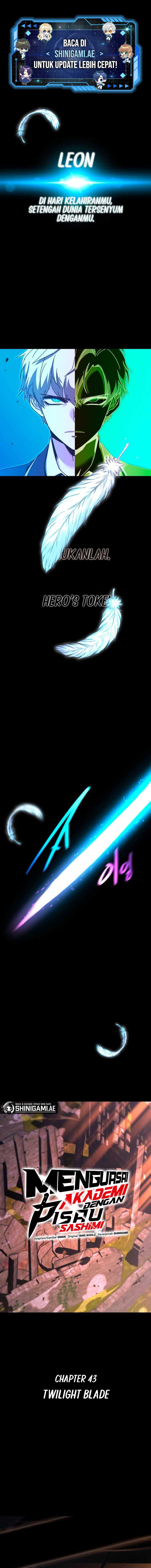 Baca Komik I Took over The Academy With a Single Sashimi Knife Chapter 43 Gambar 1
