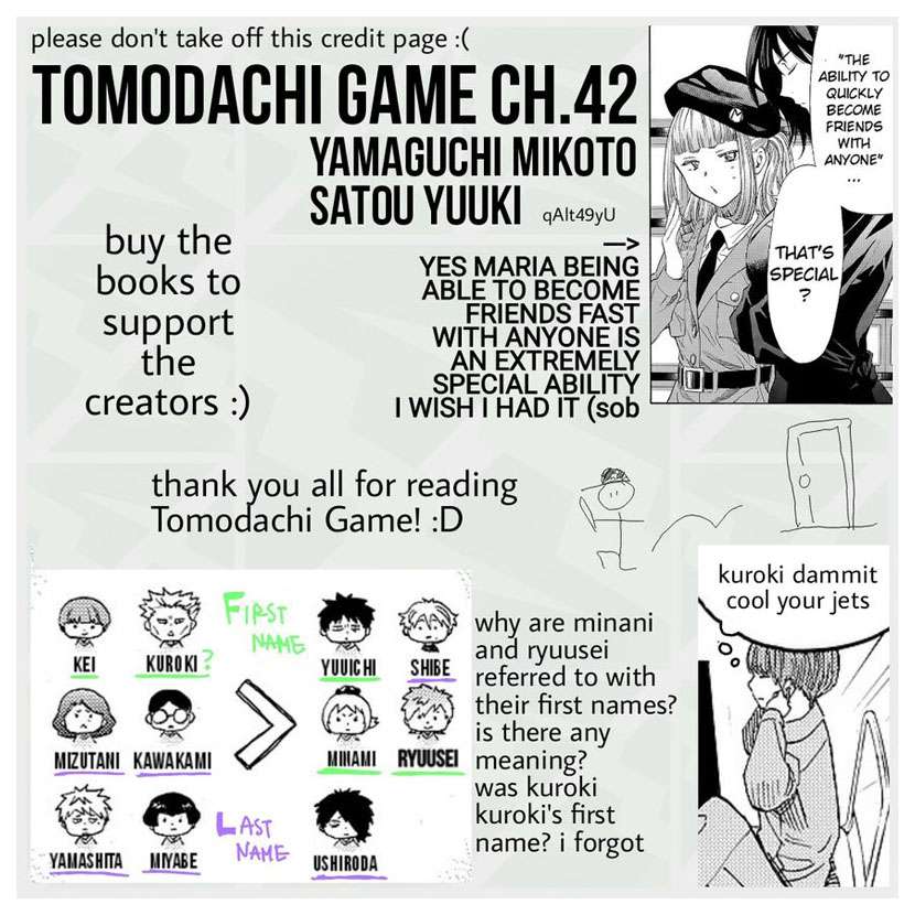 Tomodachi Game Chapter 42 Gambar 44