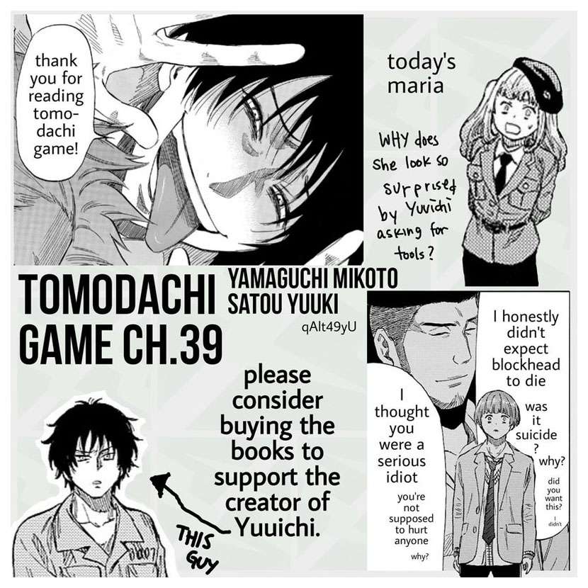 Tomodachi Game Chapter 39 Gambar 40