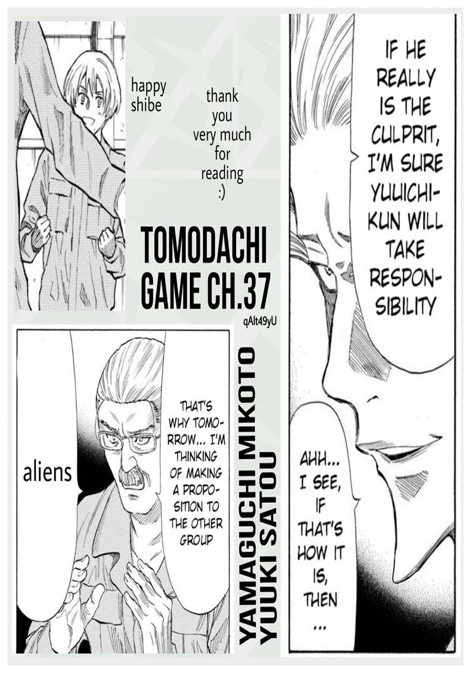 Tomodachi Game Chapter 37 Gambar 34