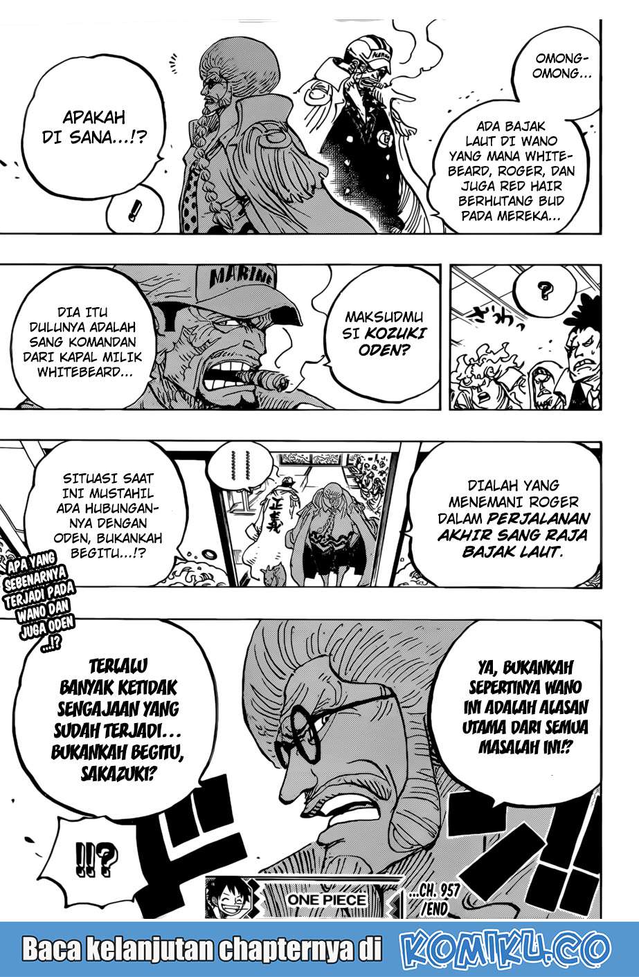 One Piece Chapter 957 Gambar 20