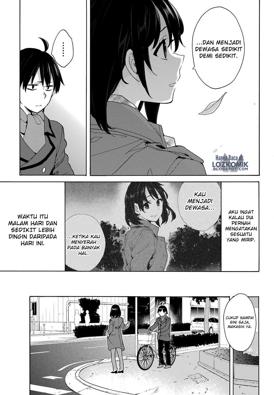 Yahari Ore no Seishun Love Comedy wa Machigatteiru.: Monologue Chapter 74 Gambar 8