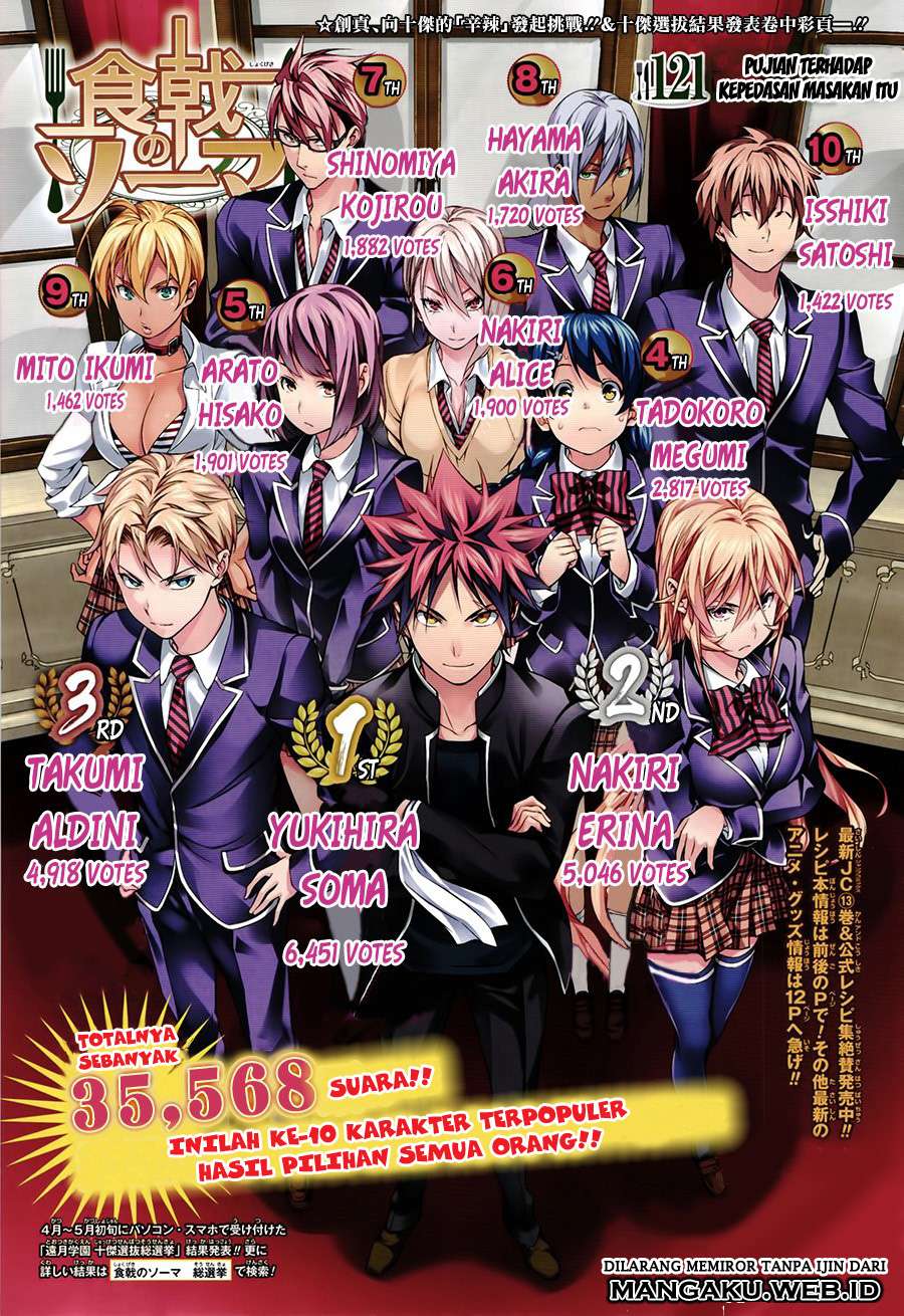 Baca Komik Shokugeki no Souma Chapter 121 Gambar 1