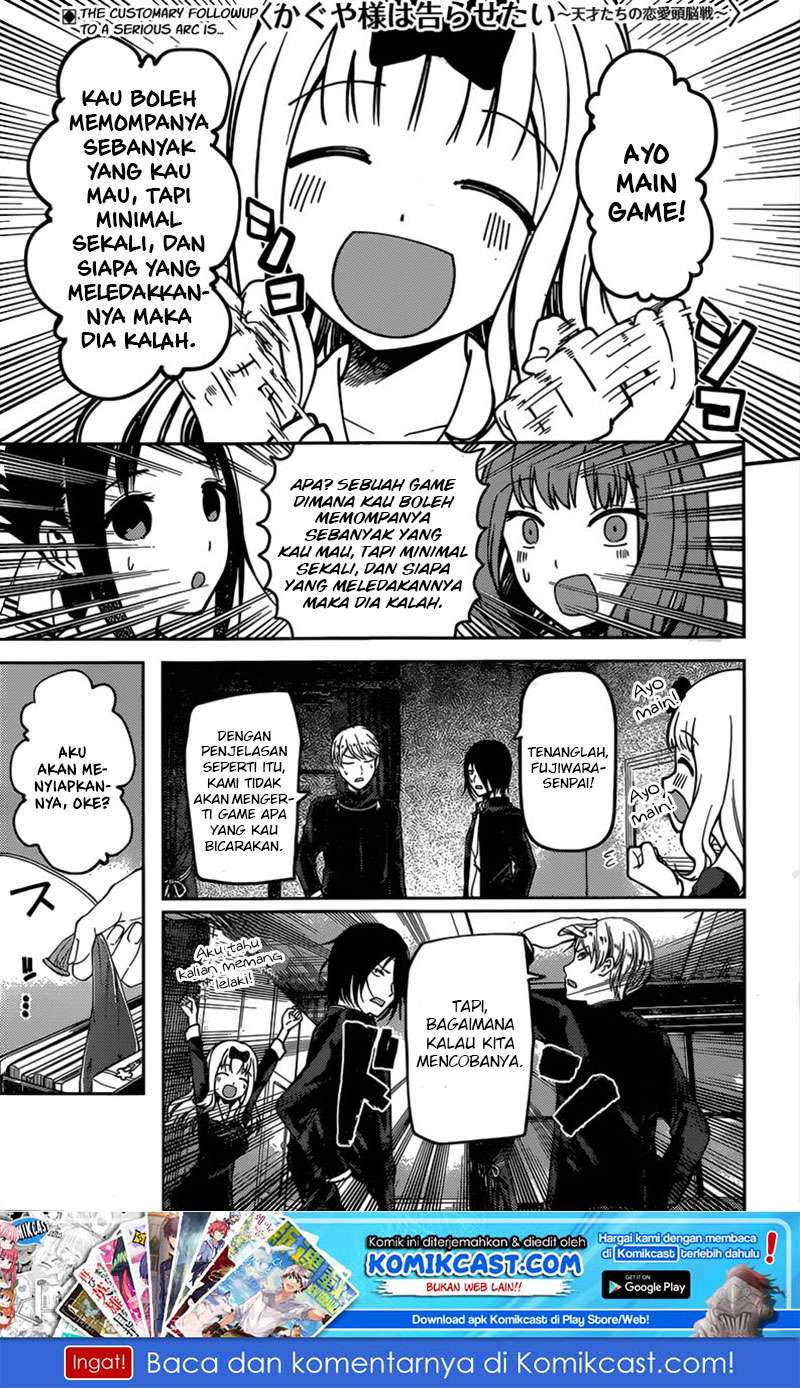 Baca Manga Kaguya-sama wa Kokurasetai – Tensai-tachi no Renai Zunousen Chapter 91 Gambar 2