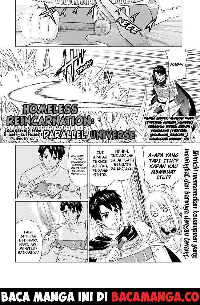 Baca Komik Homeless Tensei: Isekai De Jiyuu Sugiru Majutsu Jisoku Seikatsu Chapter 4.2 Gambar 1