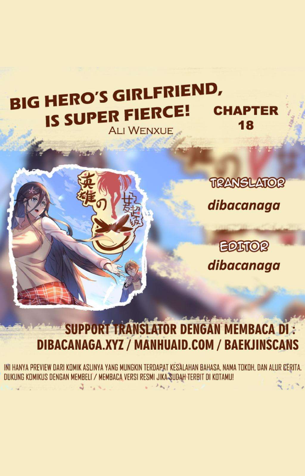 Baca Komik Big Hero’s Girlfriend is Super Fierce! Chapter 18 Gambar 1