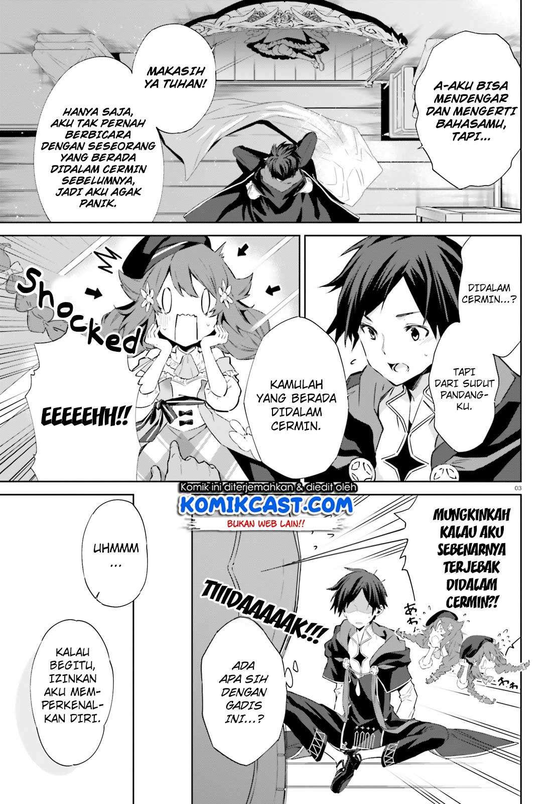 Kagami no Mukou no Saihate Toshokan: Kou no Yuusha to Itsuwari no Maou Chapter 2 Gambar 4