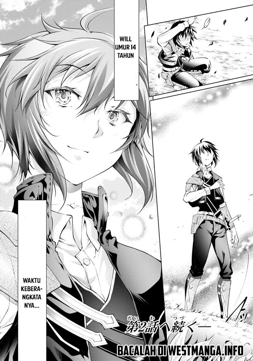 Kamigami ni Sodaterare Shimo no, Saikyou to Naru Chapter 1.2 Gambar 29