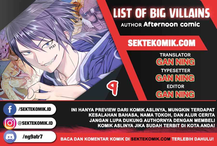 Baca Komik List of Big Villians Chapter 9 Gambar 1