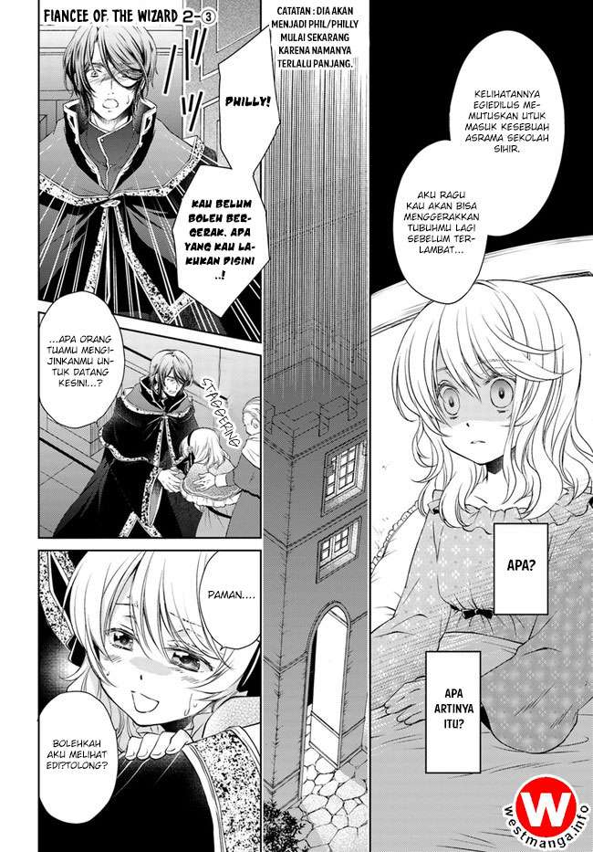 Baca Komik Mahoutsukai no Konyakusha Chapter 2.3 Gambar 1